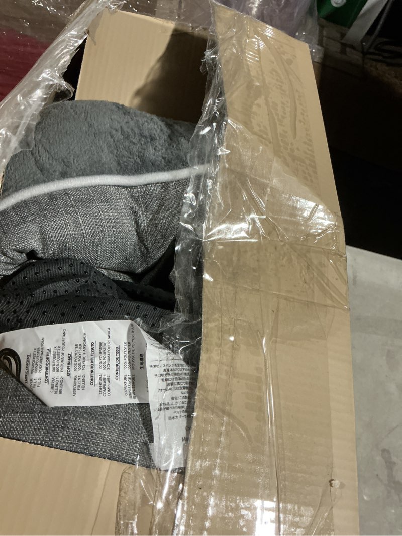 Condition photo showing As Is for EHEYCIGA Orthopedic Dog Beds Large Sized Dog, Waterproof Memory Foam Pet Bed with Sides, Non-Slip Bottom Large Pet Bed with Washable Removable Cover, Grey 36.0"L x 27.0"W x 6.5"Th Grey