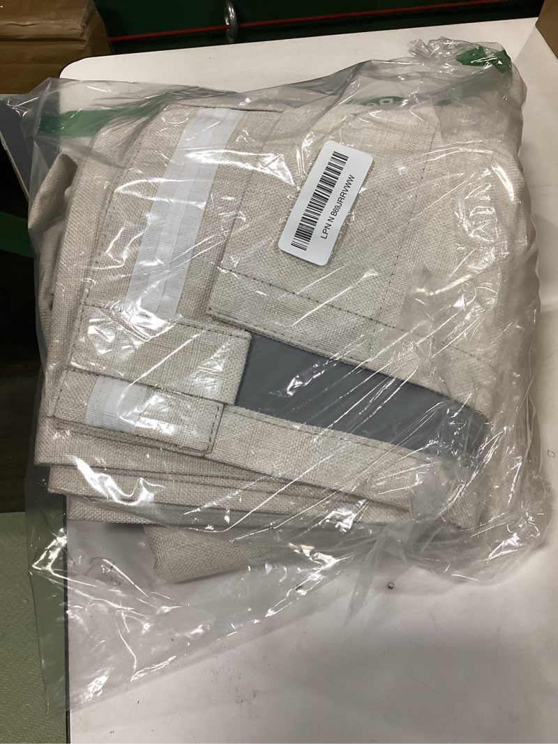Condition photo showing Good Condition for 100% Blackout Shield Linen Blackout Curtains for Bedroom 63 Inches Long, Back Tab/Rod Pocket Living Room Drapes, Thermal Insulated Blackout Curtains 2 Panels Set, 50" W x 63" L,Cream Cream 50"W x 63"L (Pack of 2)