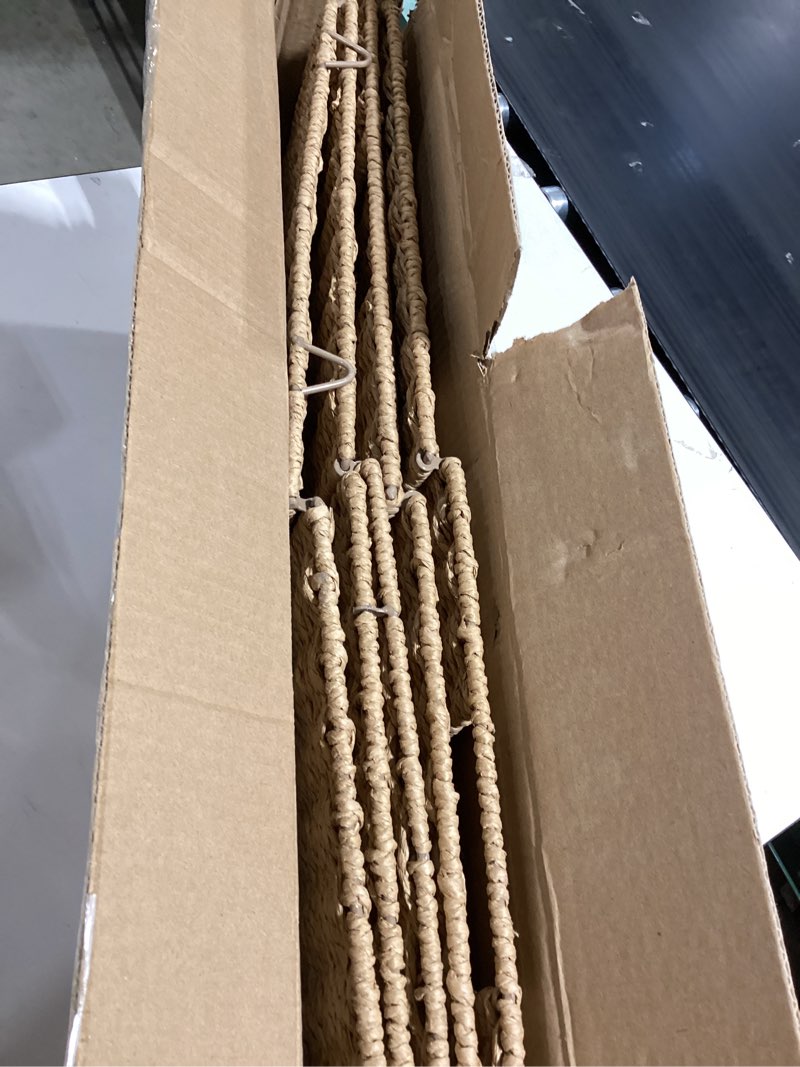 Condition photo showing Good Condition for vagusicc wicker baskets, set of 2 hand-woven storage baskets for shelves with handles, foldable cube wicker storage basket bins organizer 13 inches large woven baskets for storage organizing & decor natural 13'' x 13'' x 13''
