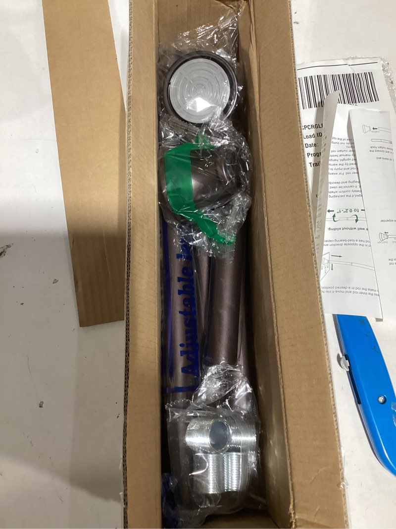 Condition photo showing Good Condition for Bronze Shower Curtain Rods,43-72 Inches, Rust Resistance, Adjustable Tension Rod with Durable Spring, No Drilling, Use for Bathroom, Bedroom, Kitchen, Balcony, Home