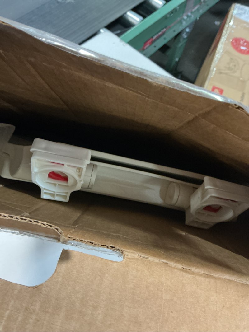 Condition photo showing As Is for Centoco Lift-Off, Lift and Clean and Soft Close Toilet Seat, Slow Close Toilet Seat Elongated, Closed Front with Cover, Plastic, Made in the USA, 3800SCLC-416, Biscuit Biscuit Elongated Lift and Clean and Slow Close