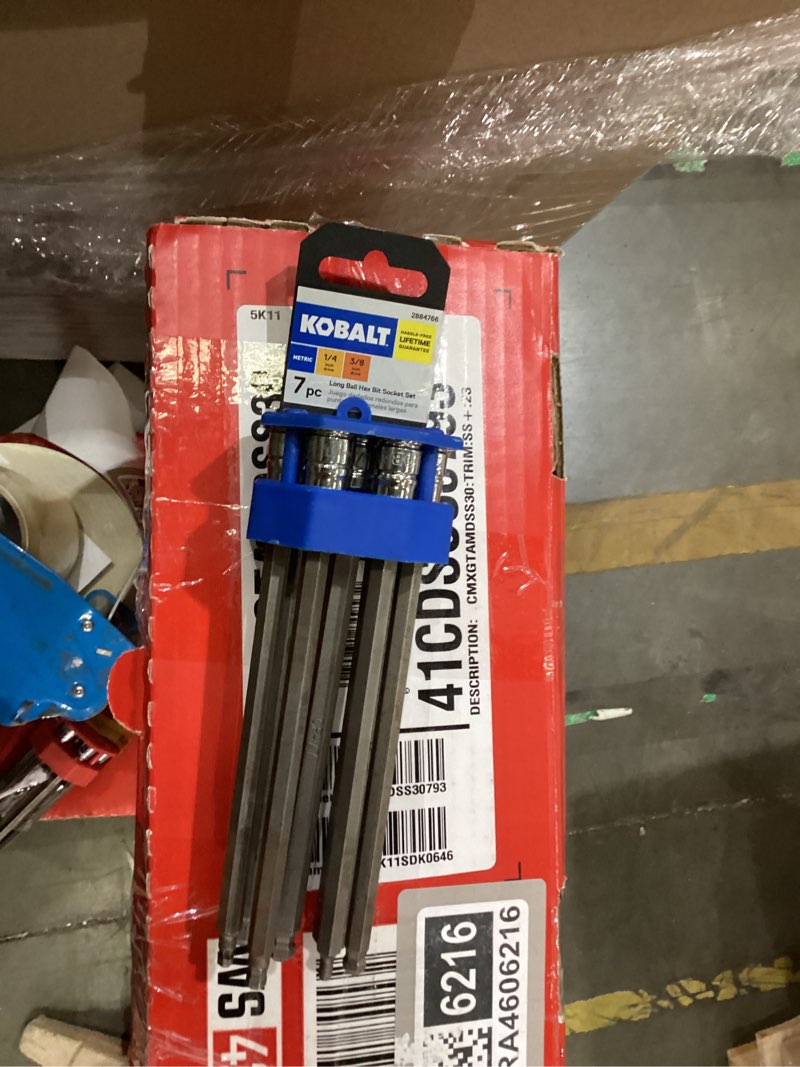 kobalt 7 -piece 1/4-in 3/8-in drive set hex bit driver socket set