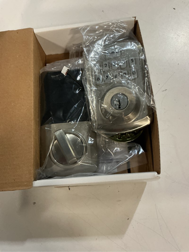 Condition photo showing Good Condition for kwikset smartcode satin nickel zinc electronic deadbolt