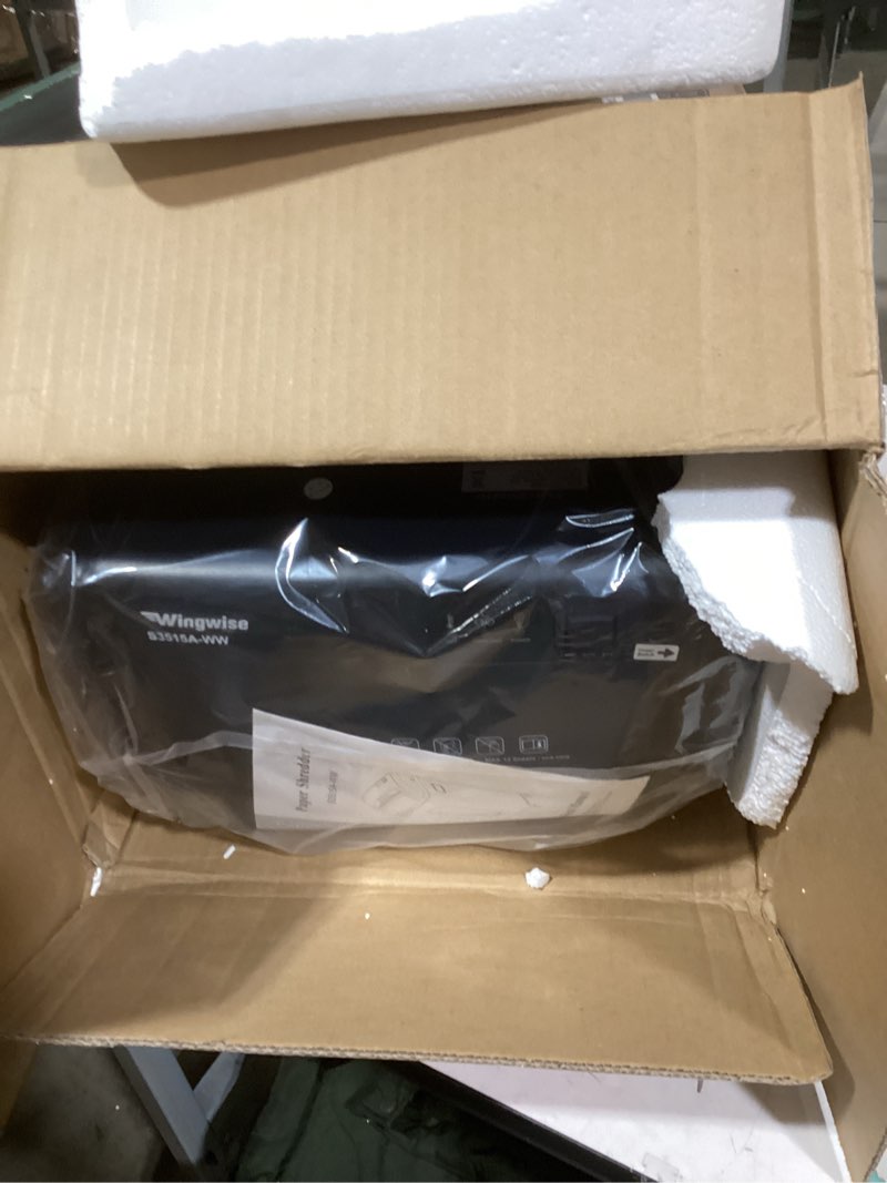 Condition photo showing Good Condition for 15-Sheet Paper Shredder with 58dB Quiet Operation, P4 Cross-Cut Security for Home Office, 15-Minute Run Time & 5.8-Gallon Bin – Shreds Credit Cards & CDs