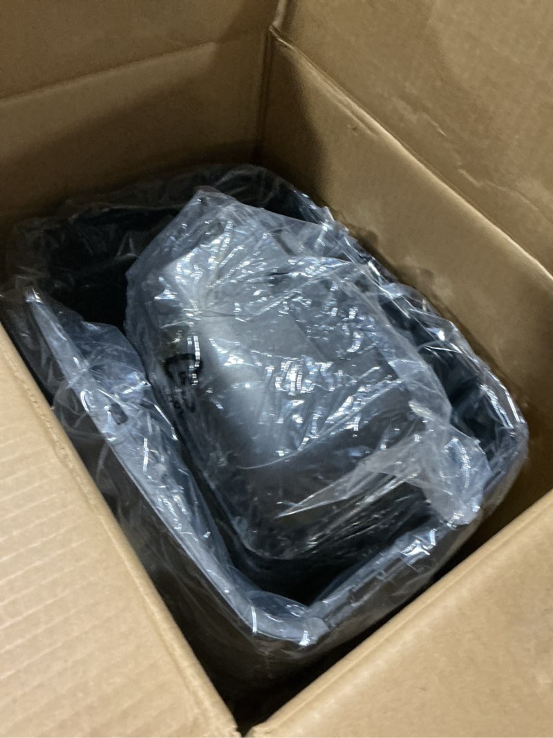 Condition photo showing As Is for Amazon Basics Micro Cut Paper Shredder, CD, and Credit Card Shredder, 8 Sheet (New Model), Black