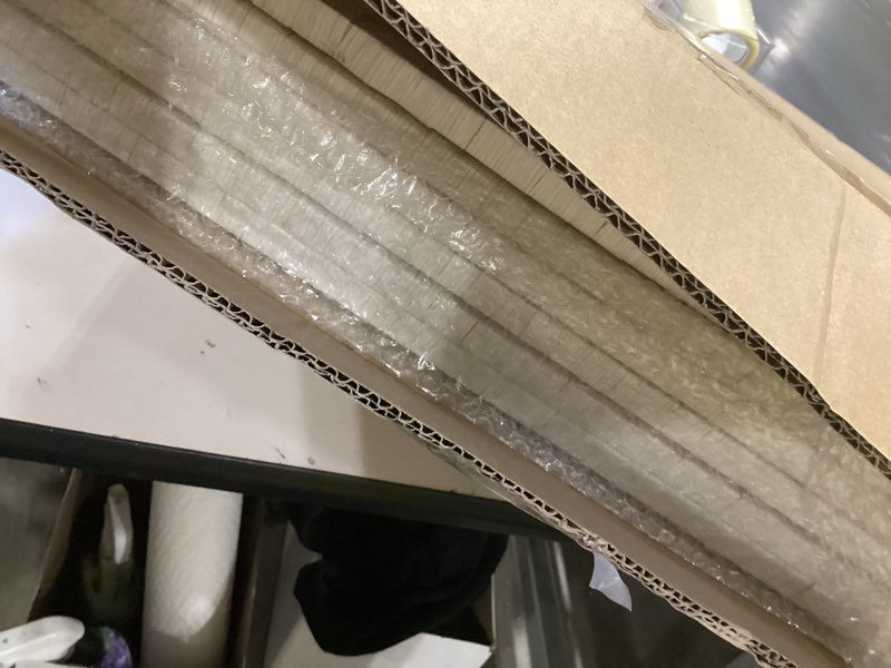 Condition photo showing Good Condition for 6 panel rattan divider short room partition screen,double sided folding divider for room separation,white,47.2" h x 94.5" w white 6 panel