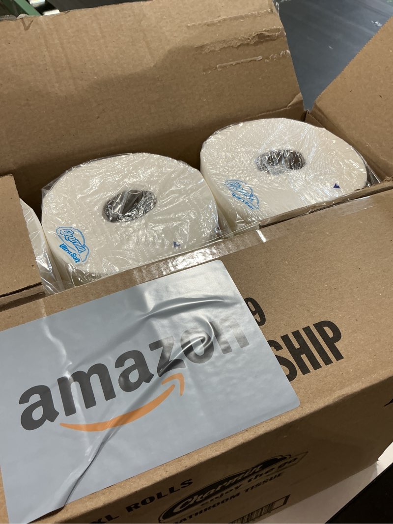 Condition photo showing New/Like New for charmin ultra soft cushiony touch toilet paper, 18 family mega xl = 126 regular rolls, 2-ply, white family mega xl 18 rolls (364 sheets)