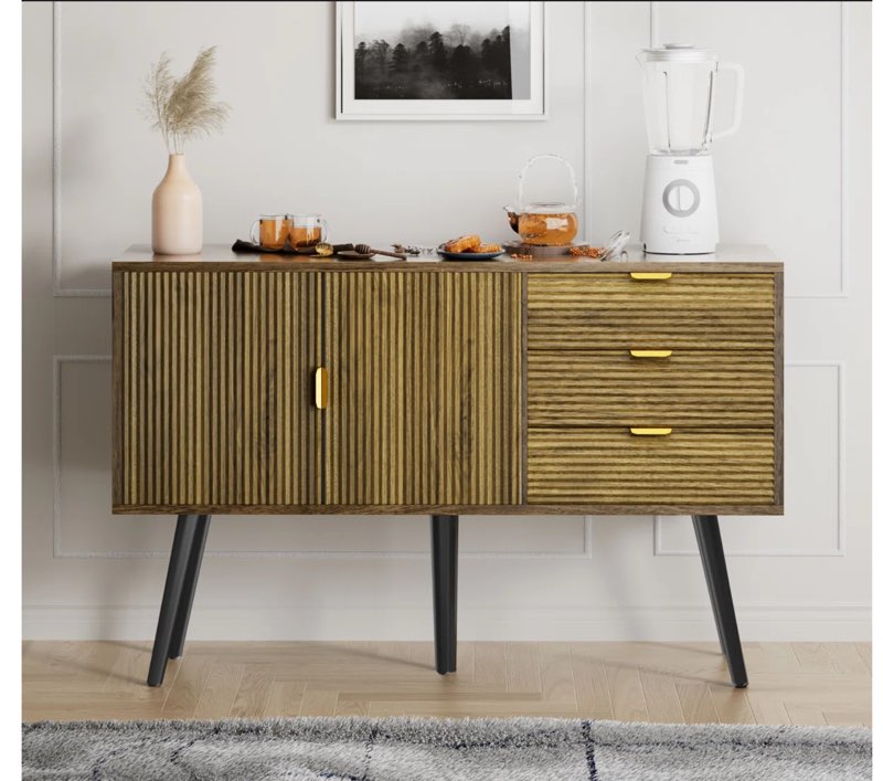 Sideboard Cabinet With 2 Door And 3 Drawer