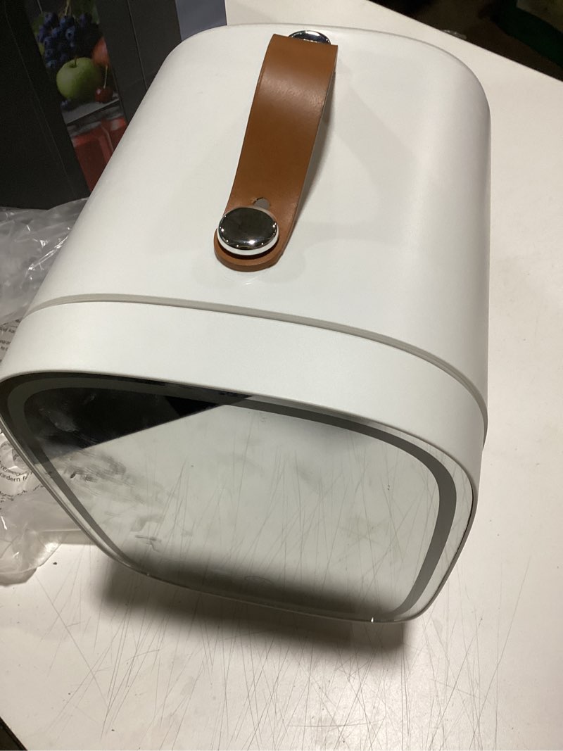 FANSEXPERT Skincare Fridge with Glass Panel, 6L Mini Fridge for Home/Car, AC/DC Portable Thermoelect