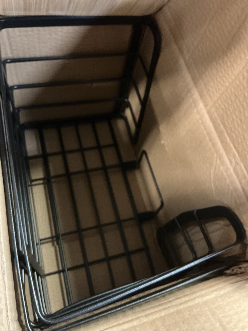 Condition photo showing New/Like New for 2 in 1 trash bag dispenser under sink, large garbage bag roll holder with bamboo lid, fits 13/30/33 gal bags, open back storage for tall bottles, for kitchen cabinet, bathroom, laundry room(black)