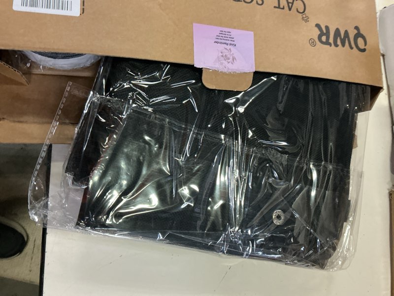 Condition photo showing New/Like New for qwr upgraded pet screen door fits opening door up to 36"x84",heavy duty cat proof mesh screen door with zipper closure,prevent cats running out from home,bedroom,living room,kitchen(u-type,black) fits door opening size up to 36''x 84'' black