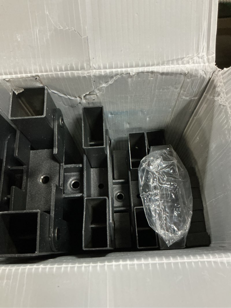 Condition photo showing As Is for Metal Bed Frame,Full Size Bed Frame with Storage Space,Heavy Duty Sturdy Mattress Foundation,Easy Assembly,No Box Spring Needed, Black,18 Inch,Full Full 18 Inch