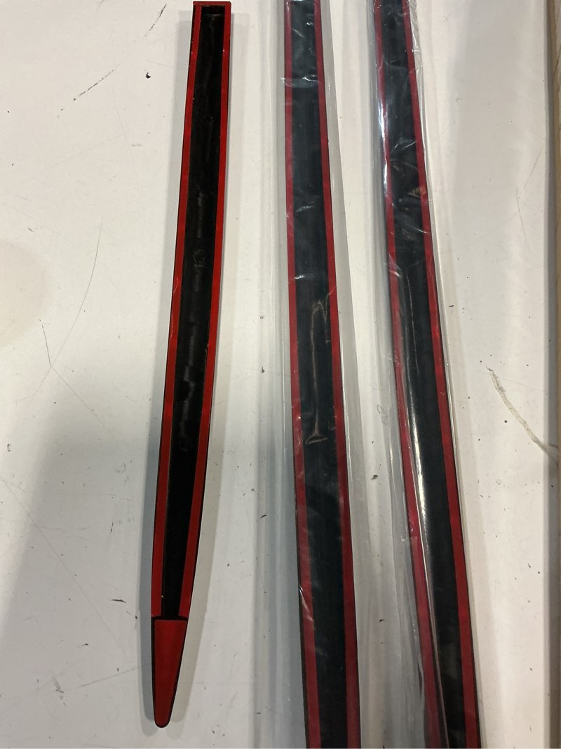Condition photo showing Good Condition for pit66 side molding trim, compatible with 2019-2021 chevy silverado 1500 crew cab only body side molding trim black