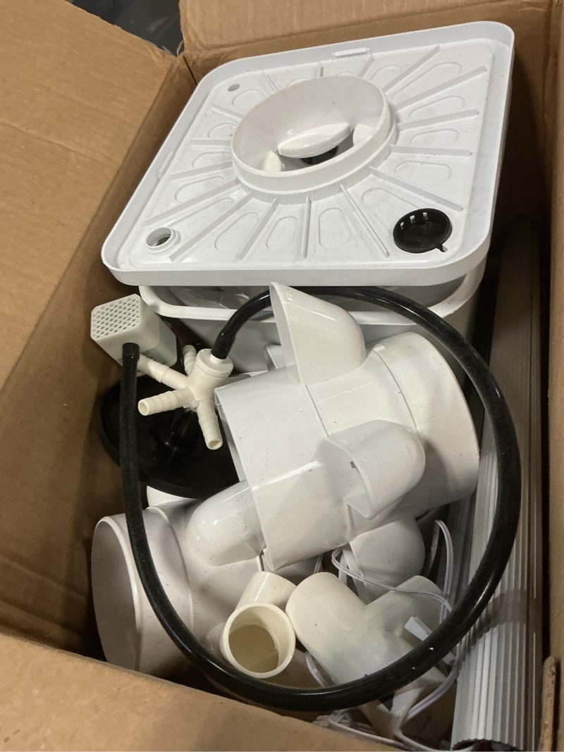 Condition photo showing As Is for Sjzx Hydroponics Growing System Kit with Grow Lights |25-Plant Hydroponic Tower | Home Indoor Gardening Herbs, Fruits and Vegetables | Indoor Hydroponics Tower System Kit