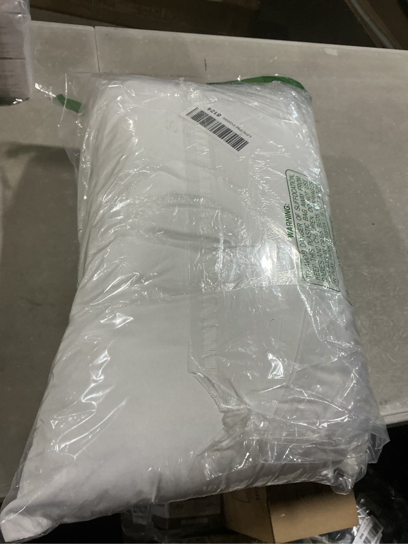 Condition photo showing As Is for miulee throw pillows inserts, pack of 2 12x20 inch 100% virgin fiber filling bed couch pillows