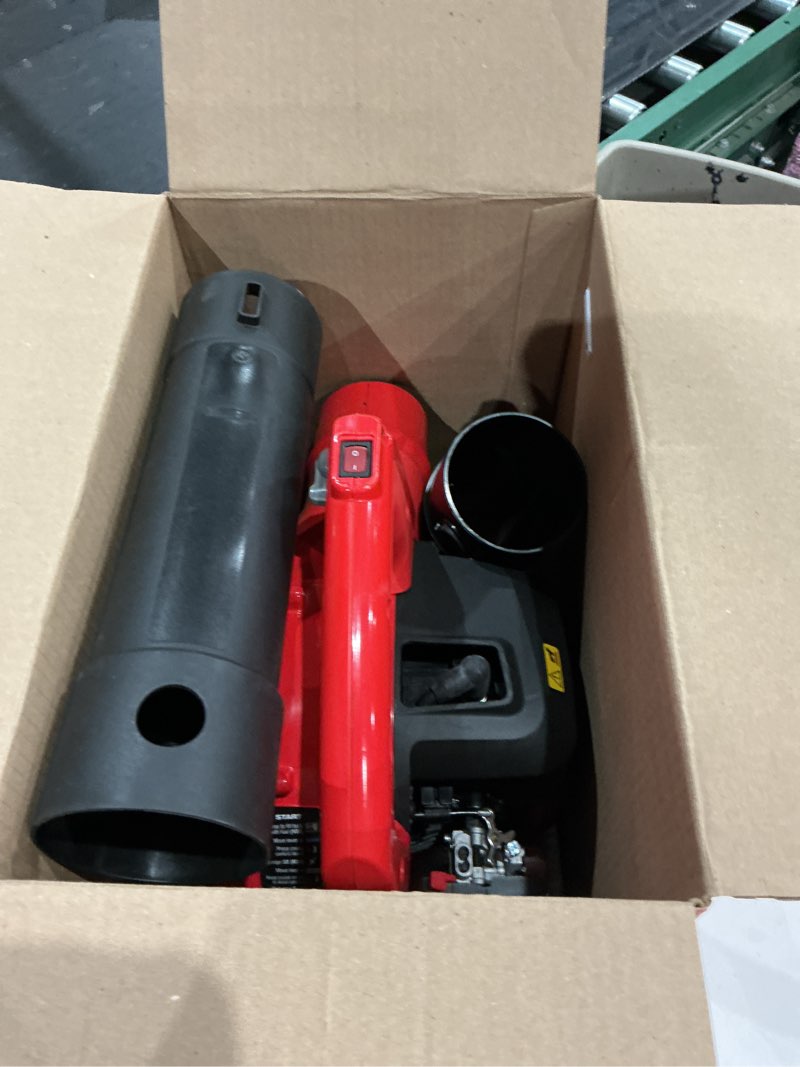 Condition photo showing As Is for craftsman b2000 25-cc 2-cycle 180-mph 410-cfm handheld gas leaf blower
