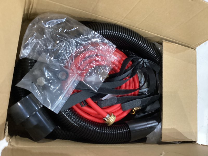 Condition photo showing As Is for shop vac extractor kit,spray aspirating of wet vacuum hose extractor kit,with 50ft waterline convert the universal shop vacuum,into a professional auto carpet cleaner machine,for household,car,textile