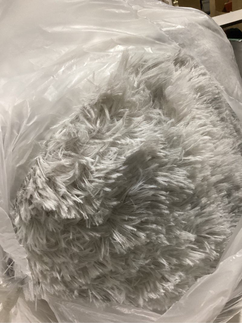 Condition photo showing Good Condition for 9X12 Large Area Rugs for Living Room Bedroom,Big Shag Rug for Bedroom Dorm,Soft Fluffy Indoor Carpet Nursery Rugs for Kids Girls Room Home Decor (Mottling Grey, 9X12 Feet) 9' x 12' (Rectangular) Mottling Grey