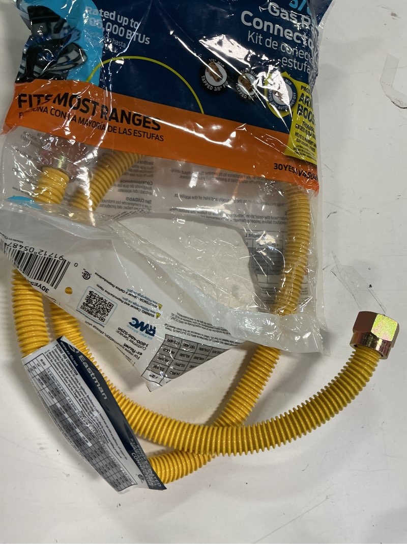 Condition photo showing As Is for Eastman Safety Plus 1/2 in. FIP X 1/2 in. D MIP 48 in. Stainless Steel Installation Kit