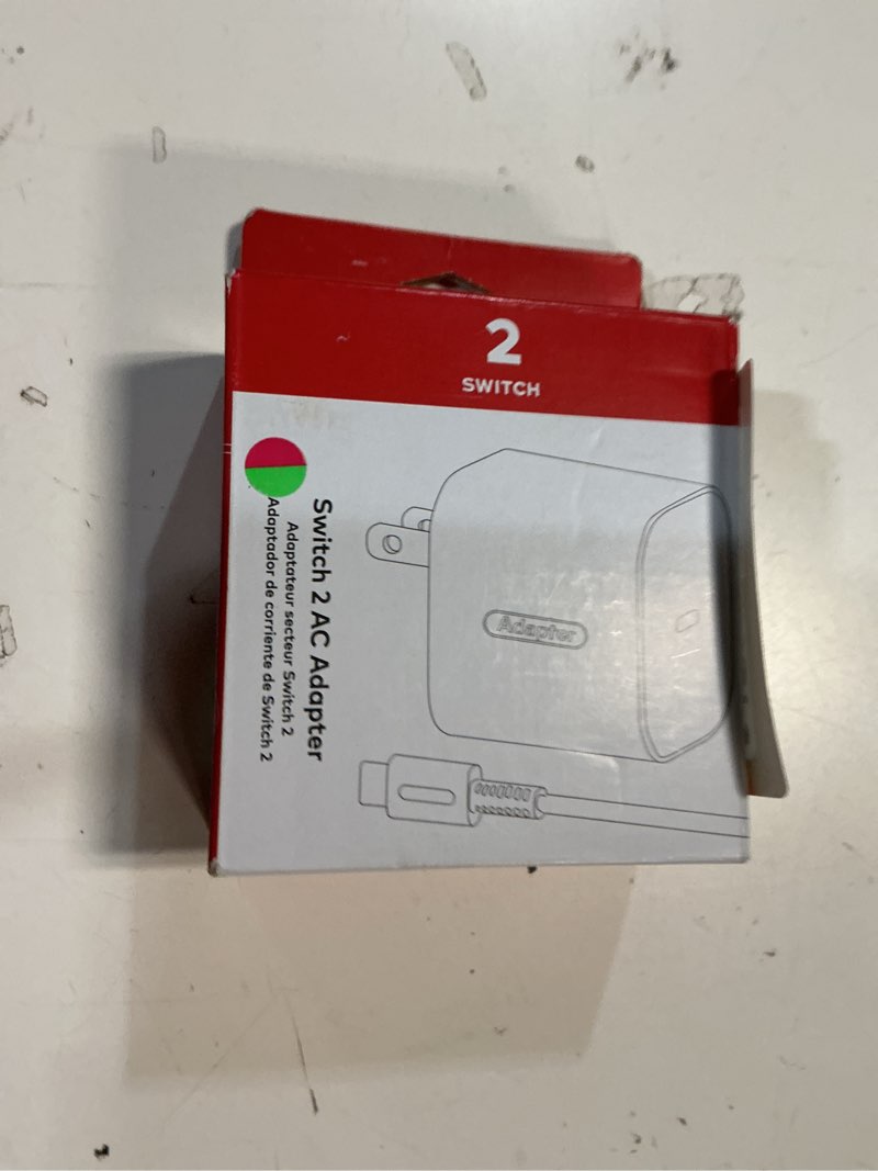 Condition photo showing New/Like New for switch 2 charger - 60w ac adapter for nintendo switch/oled/lite & steam deck,20v/3a fast charging with 6.6ft braided usb-c cord, support 4k tv mode (pink & yellow)