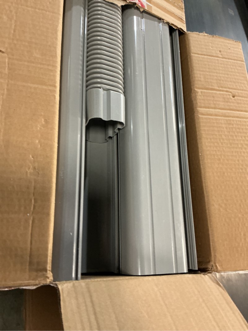 Condition photo showing As Is for 4”w 16.5ft decorative pvc line set cover kit for mini split lineset cover kit for air conditioner & heat pump (white)