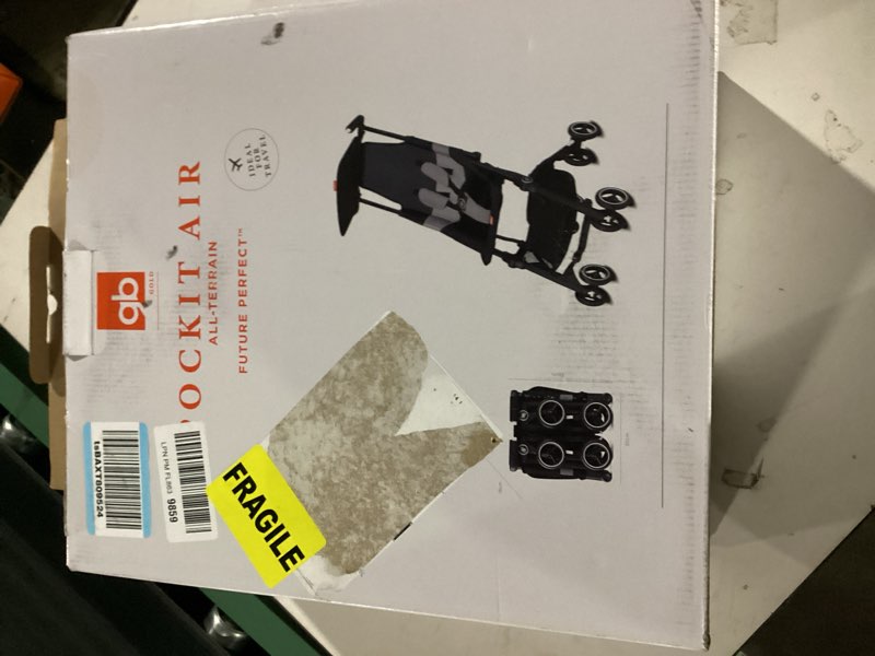 Condition photo showing New/Like New for gb pockit air all terrain ultra compact lightweight travel stroller with breathable fabric in velvet black pockit air velvet black