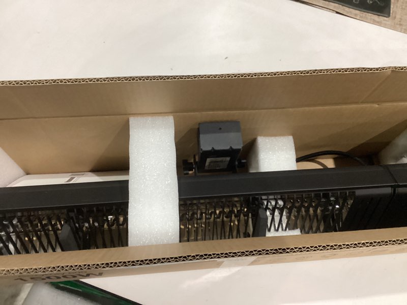 Condition photo showing Good Condition for Powerscale 1500W Electric Patio Heater, IP65 Waterproof, Remote, Fast Heating, 4 Heat Levels, 24H Timer & Memory Function, Wall Mounted Indoor/Outdoor Heater for Patio, Garage, Backyard, Black