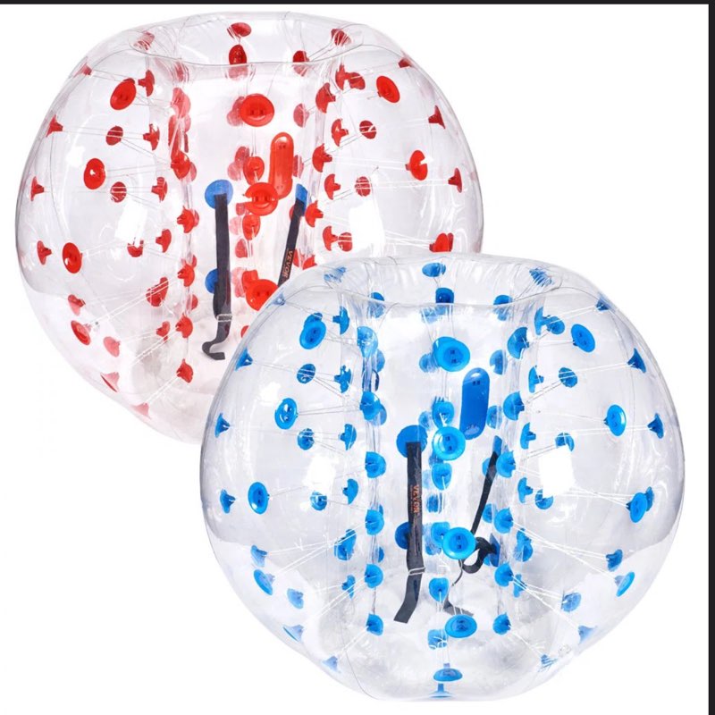 inflatable bumper balls 2-pack, body sumo zorb balls for teen, 0.8mm thick pvc