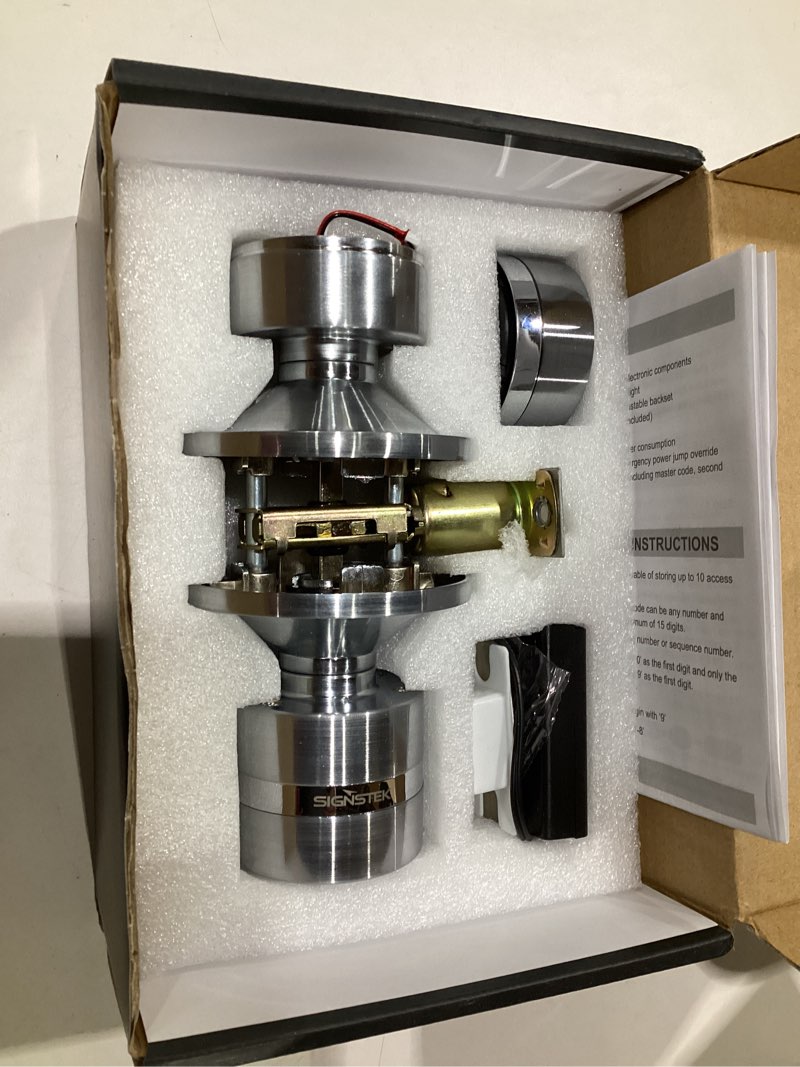 Condition photo showing Good Condition for Signstek Keyless Digital Electronic Entry Security Safety Door Lock Locker (Satin Nickel 3 Pack)