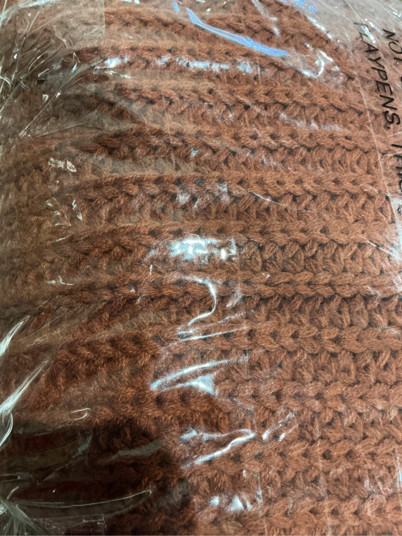 Condition photo showing Good Condition for better homes & gardens copper cotton-blend chunky knit throw, 50" x 60", 2.3 lb, all ages