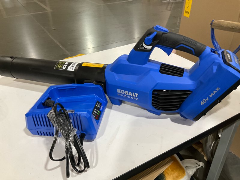 Kobalt Gen4 40-volt 520-CFM 120-MPH Battery Handheld Leaf Blower 4.0 Ah Battery Included Charger