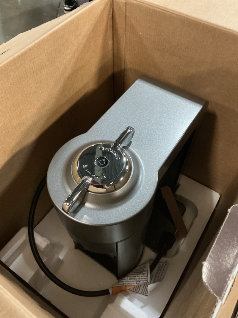 Condition photo showing As Is for (Similar)Nespresso Vertuo Pop+ Coffee and Espresso Machine by De'Longhi with Aeroccino Milk Frother, Liquorice Black