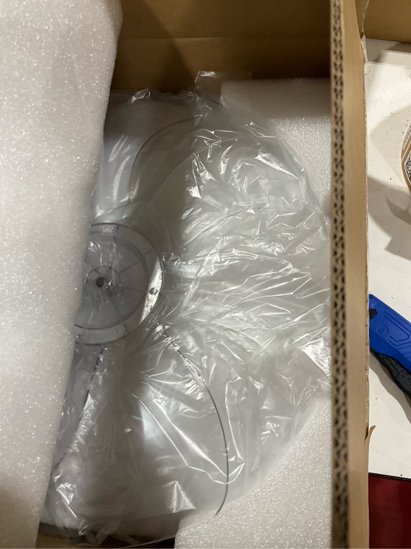 Condition photo showing Good Condition for bevenus low profile ceiling fans with lights,27.2” black modern dimmable flower shape ceiling light fan with remote control/app control,timing 6 gear speeds fan ceiling lamp.