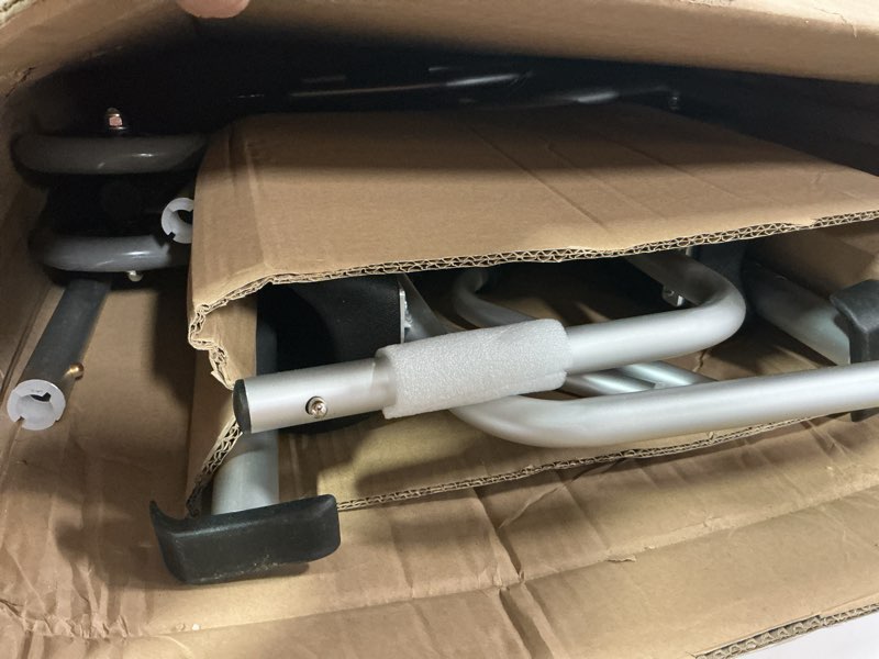 Condition photo showing Good Condition for Medline Upright Aluminum Junior Folding Walker – Comfortable, Maneuverable, for Injury, Balance, Posture & Recovery