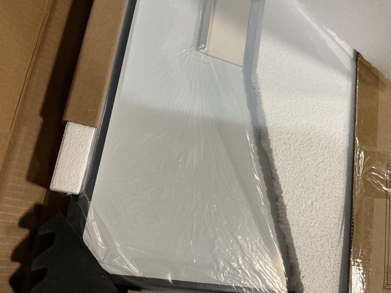 Condition photo showing Good Condition for Keonjinn 24 x 30 Inch Beveled Bathroom Mirror, Rectangle Bathroom Mirrors for Over Sink, Shatterproof Wall Mirror, Modern Decorative for Living Room, Entryway, Bedroom, Horizontal/Vertical 30"L x 24"W