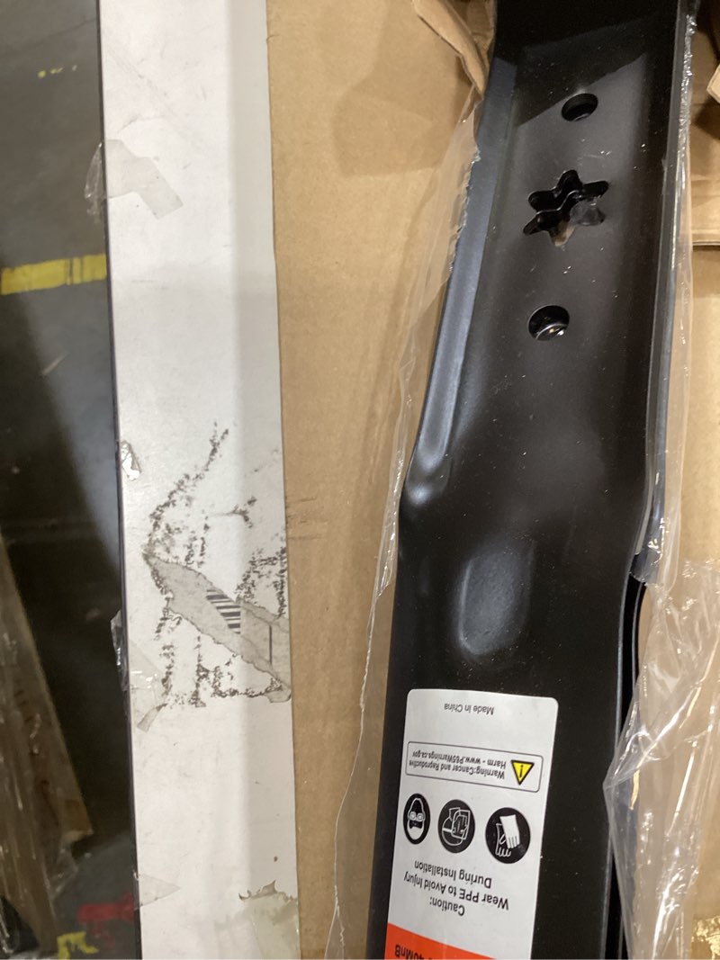 Condition photo showing Good Condition for grasscool zt1 54 inch mower blades replace cub cadet 942-05056a for ultima zt2 xt1 xt2 54'' zero turn tractor with 6 star hole 942-05056-x (high lift)