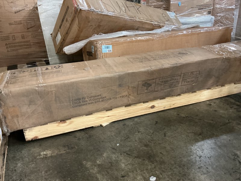 Condition photo showing As Is for camaflexi tribeca solid wood low loft bed frame / 14 wood slats and 2 center supports / no box spring necessary / easy assembly / full - white, t1303f white full