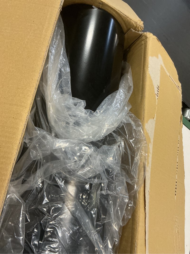 Condition photo showing As Is for Architectural MAILBOXES Ironside Large Capacity Galvanized Steel black, Post-Mount Mailbox, MB801BAM