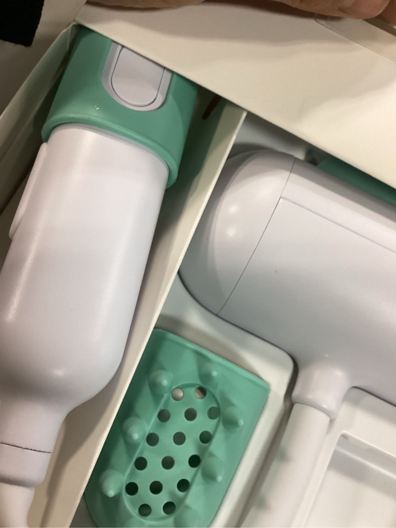 Condition photo showing New/Like New for frida baby control the flow bathtub sprayer attachment for baby bathtub, shower head with scalp massager, control waterflow with 2 pressure modes