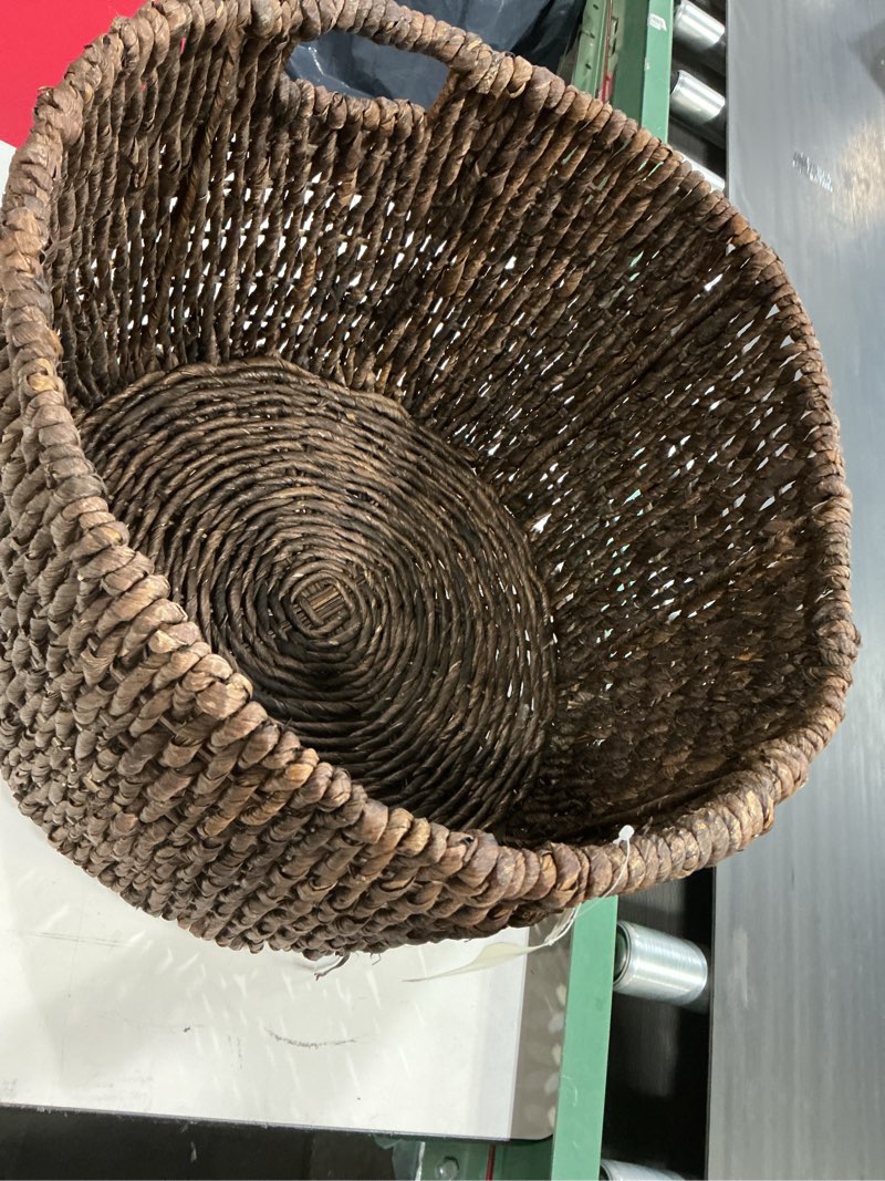 Condition photo showing Good Condition for woven banana bark floor basket - brightroom™