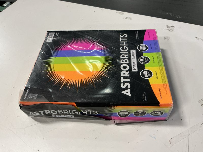 Condition photo showing Good Condition for Astrobrights Colored Paper  8.5  x 11   24 lb./89 Gsm  Happy 5-Color Assortment  500 Sheets