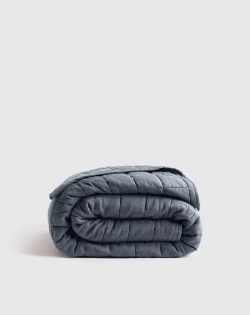 european linen box quilt, king