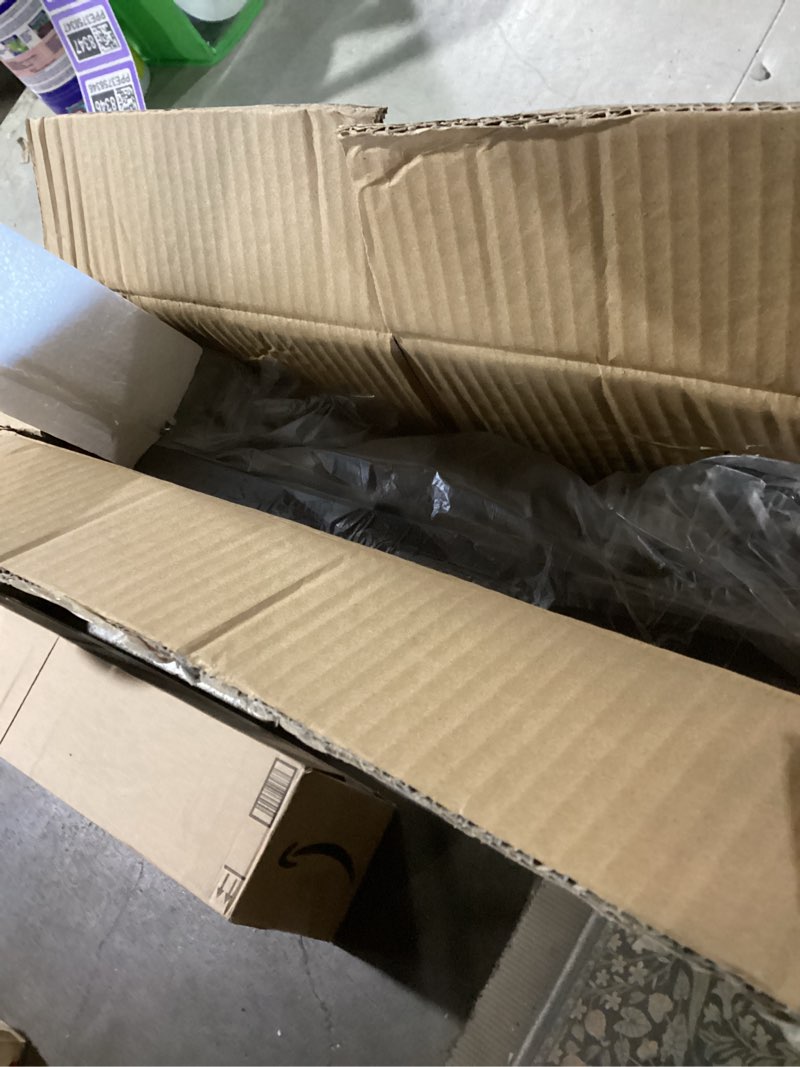 Condition photo showing New/Like New for temi small computer desk folding table - 35.8" foldable office desk, no assembly, perfect for small spaces in bedroom, dorm, or apartment, portable mini desk or study table with compact design, brown 35.8 inch no power outlets rustic brown