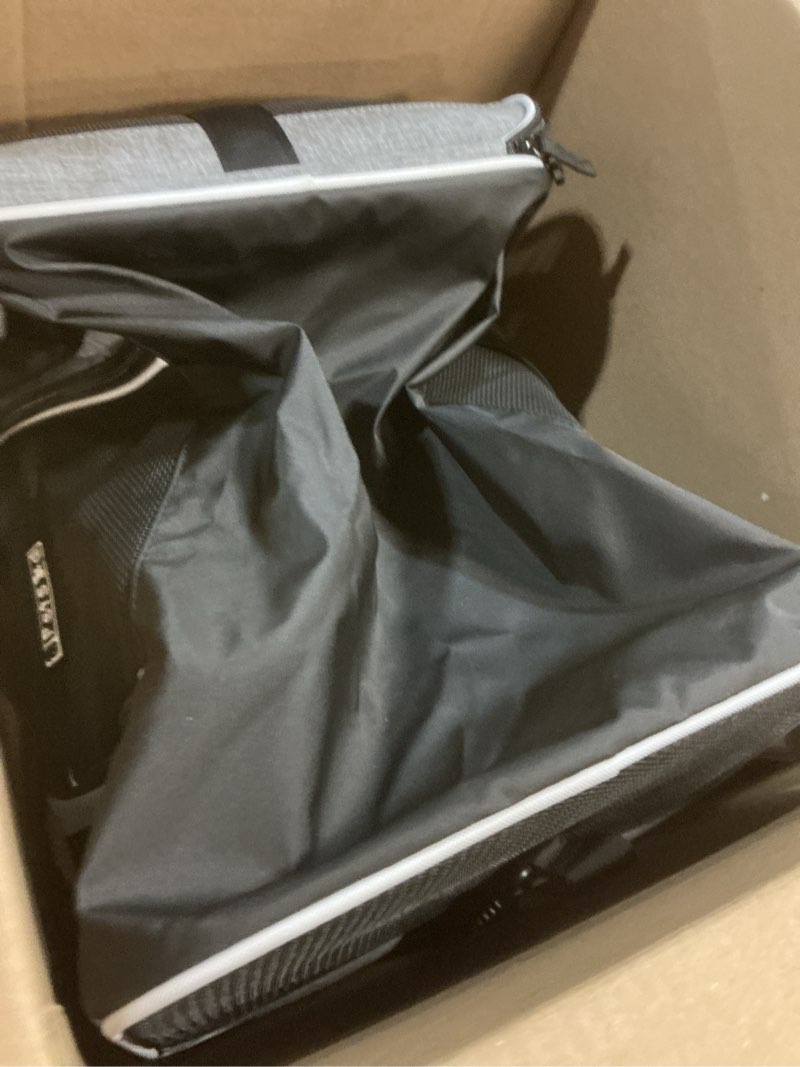 Condition photo showing Good Condition for petskd top-expandable pet carrier 18x13x9.5 inches southwest airline approved, soft-sided carrier for small cats and dogs with locking safety zippers and anti-scratch mesh(grey) 18.0"l x 13.0"w x 9.5"h grey