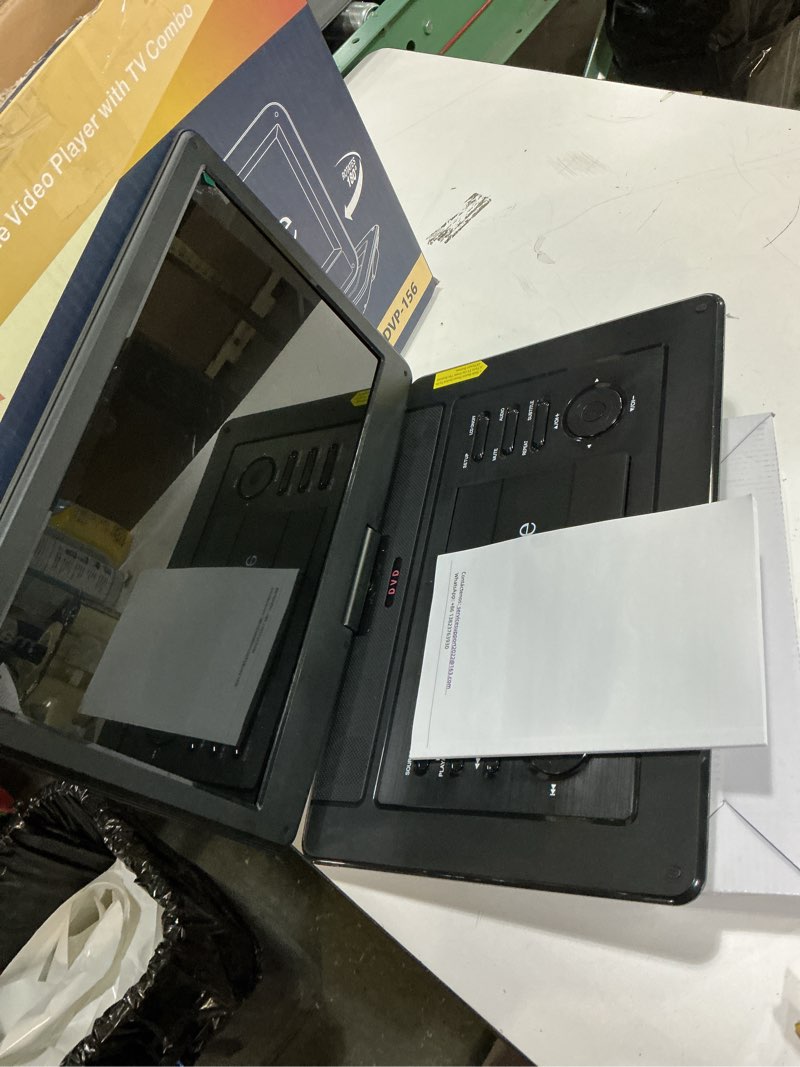 Condition photo showing Good Condition for 17.9" Portable DVD Player Built in TV with 15.6" Large HD Swivel Screen, ATSC Tuner, Built-in Battery, High Volume Speakers, Support HDMI/USB/AV/Sync TV and Multiple Formats 15.6 inch