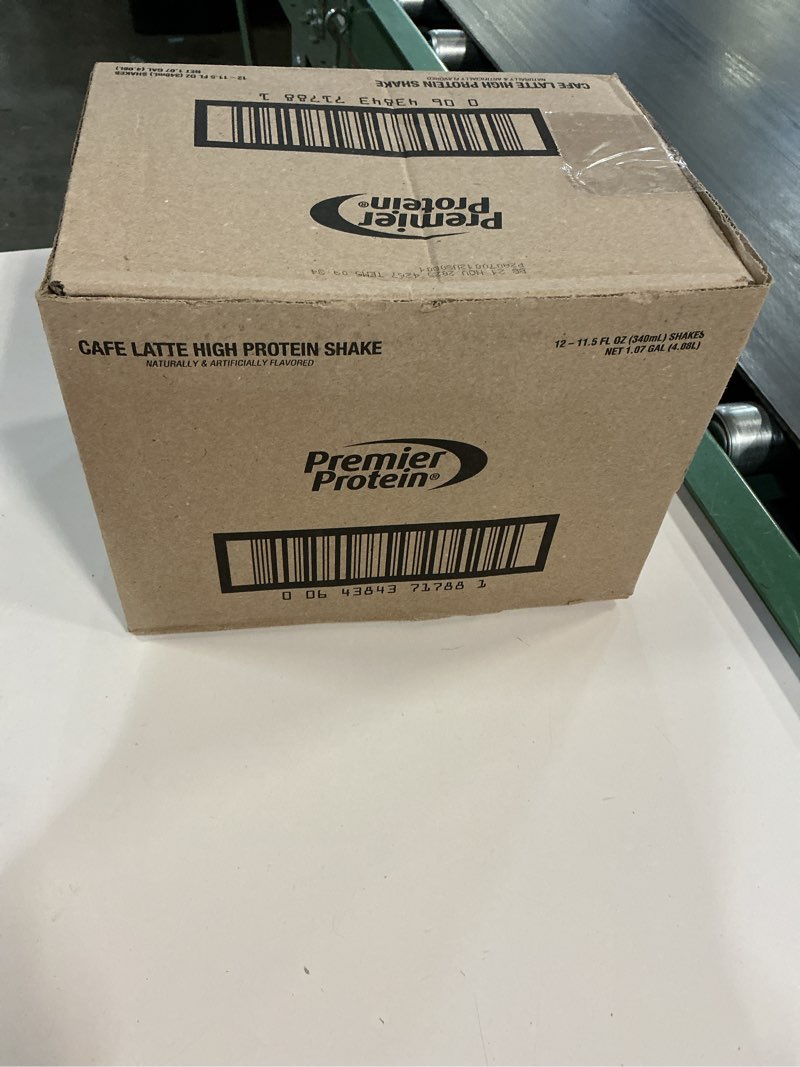 Condition photo showing Good Condition for (BB 21 NOV 2025)Premier Protein Shake, Café Latte, 30g Protein, No Added Sugar, 24 Vitamins & Minerals to Support Immune Health, 11.5 fl oz, 12 Pack (Packaging May Vary) Cafe Latte 11.5 Fl Oz (Pack of 12)