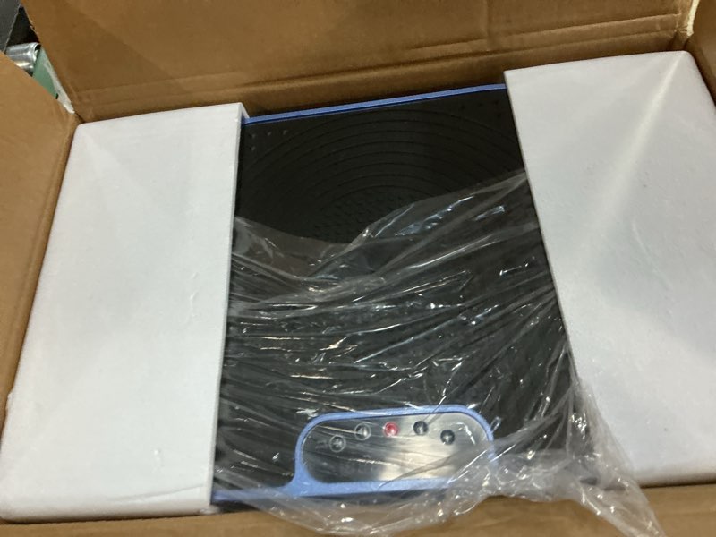 Condition photo showing Good Condition for Glorygym Vibration Plate Exercise Machine, Whole Body Vibrate Platform for Weight Loss Fat Burning, 9 Speed Levels, Remote Control, Compact Home Gym Equipment for Women Men Blue