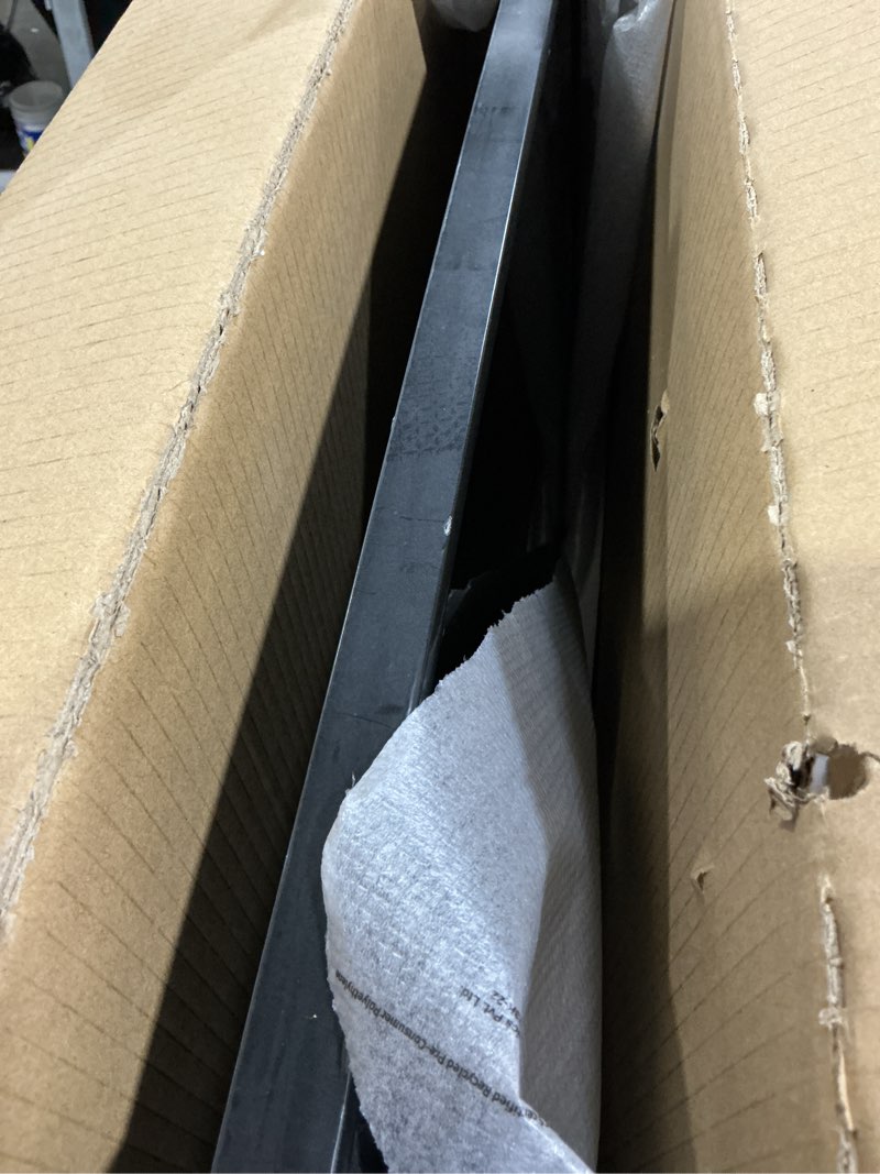 Condition photo showing As Is for screen display damaged no power cord samsung qmc lfd display, qm32c, 28.5 mm depth, dynamic crystal color, quantum processor lite 4k, smartview+, smart calibration, lh32qmcebgcxza, 2025 32 inch qmc lfd display only
