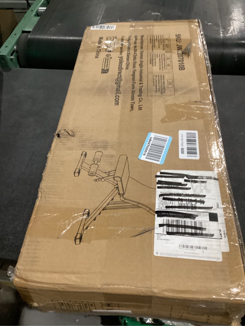 Condition photo showing Good Condition for Yoleo Adjustable Weight Bench for Full Body Workout; Foldable Bench Press Bench of Home Gym Strength