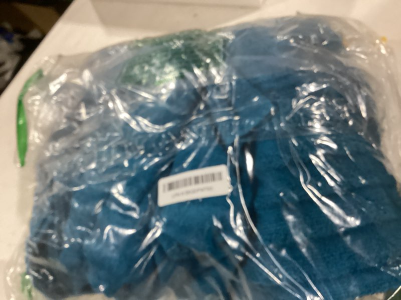Condition photo showing Good Condition for lane linen 6 piece bath towel set - zero twist cotton - soft, durable & absorbent - 2 bath, 2 washcloths, 2 hand towels for bathroom - ideal for home, spa & gym - quality you can trust - seaport blue 10: seaport blue 6 piece towel set